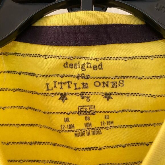 Fred & Flo F&F Tesco Yellow Emoji Top and Pants Set Baby Boys Size 18 Months NWT - Picture 5 of 8